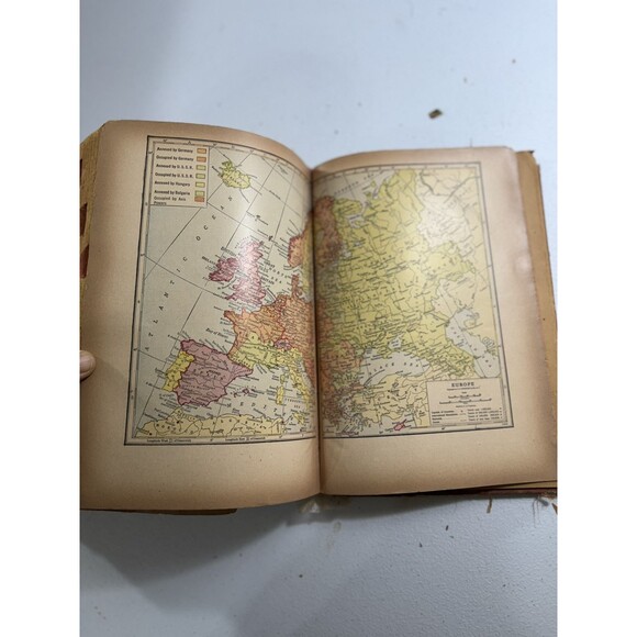 RARE Websters Encyclopedic Dictionary Hardcover 1944 Consolidated Book VTG - Picture 14 of 16